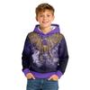 Kids Long Sleeve Loose Fit Geometric Print Top for Casual Everyday Wear