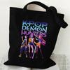 Spot KPOP Demon Hunter Group Cartoon Print Canvas Bag Women's Daily Handbag Shopping Bag