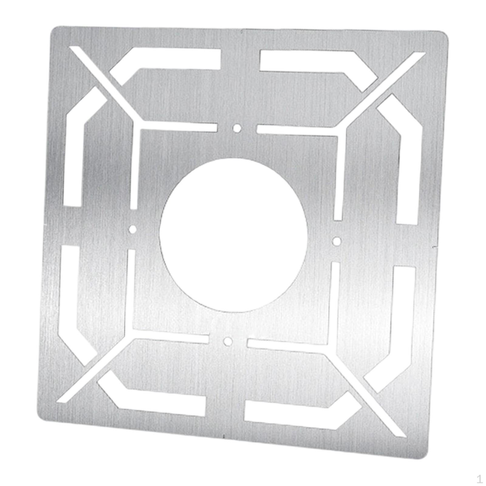 

Floor Drain Measuring Ruler Accurate Tile Cut Stainless Steel Measurement 7.5 cm Open