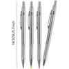 3.0mm Solid Mechanical Carpenter Pencils Set with Refills Woodworking Pencils Marker Marking Tools for Architect Construction(2pencil+2box lead)