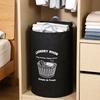Large Capacity 600D Oxford Cloth Foldable Laundry Basket with Printed Pattern, Laundry Baskets