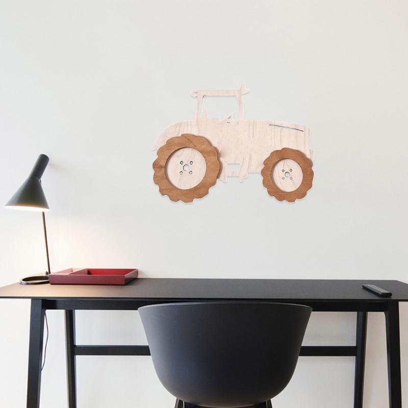 Wall Decors Nordic Cute Animal Wood Wall Hangings Decorations Ornament Decals for Childrens Room Bedroom Kindergartens