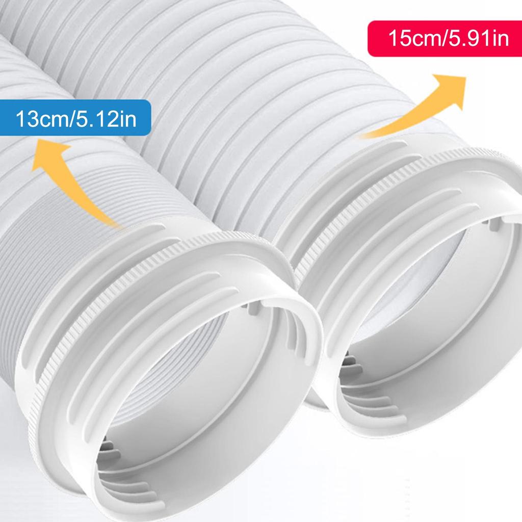 13cm/15cm AC Exhaust Hose Coupler AC Exhaust Hose Adapter Leak-Proof Replacement Extender Mount Adapter For Garage Indoor