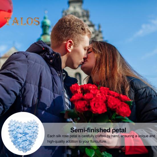 273 db Előkészített Szatén Szalag Rózsa Szirom Kézzel Készített Félkész Örök Rózsa Szirom DIY Örökkévaló Virágcsokrok Esküvői Évfordulóra Születésnapra