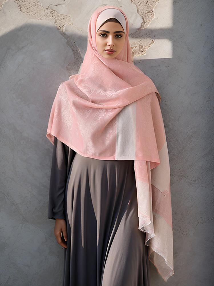 Cotton Perspective Hijab Femme Musulman Women Sparkly Glitter Beach Wrap Silk Scarf Shawl Bandana Muffler Scarves Bufandas Mujer