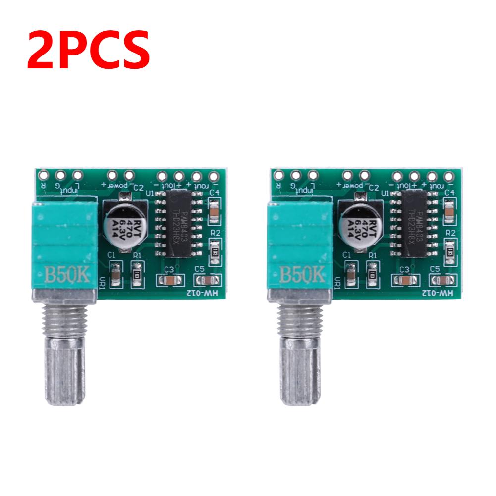 PAM8403 Digital Audio Amplifier Board 5V Power Amplifier Board 3W*2 With Volume Control USB Power