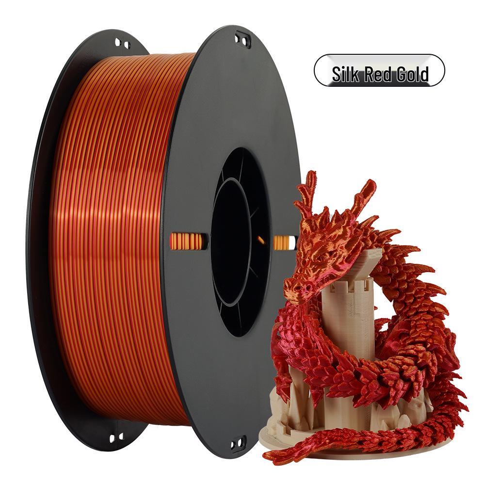 Filamento para Impressão 3D PLA Bicolor Ornamento de Dragão, 1KG - Acabamento Seda