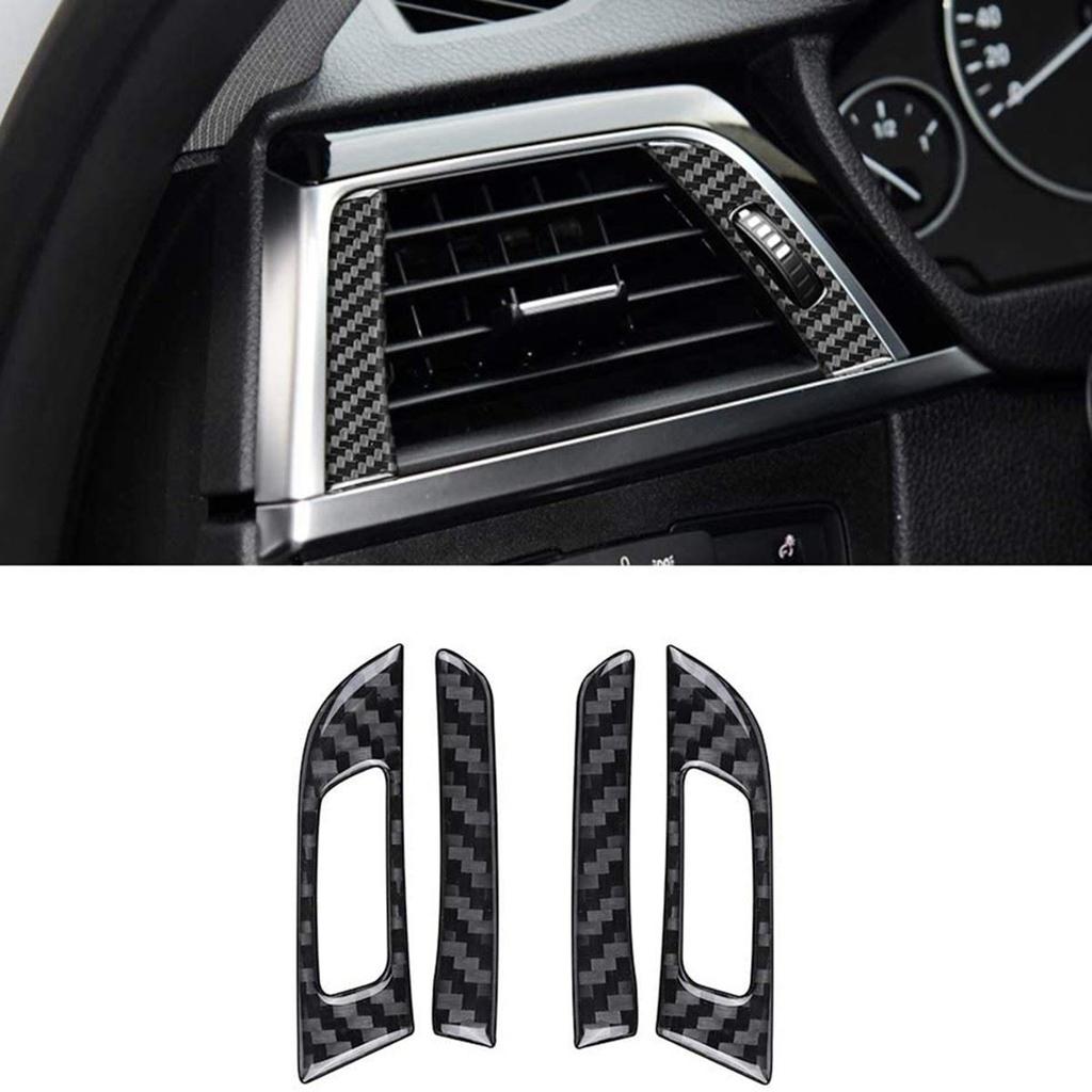 Carbon Fiber Front Side Air Outlet Vent Frame Trim Cover trim for 3