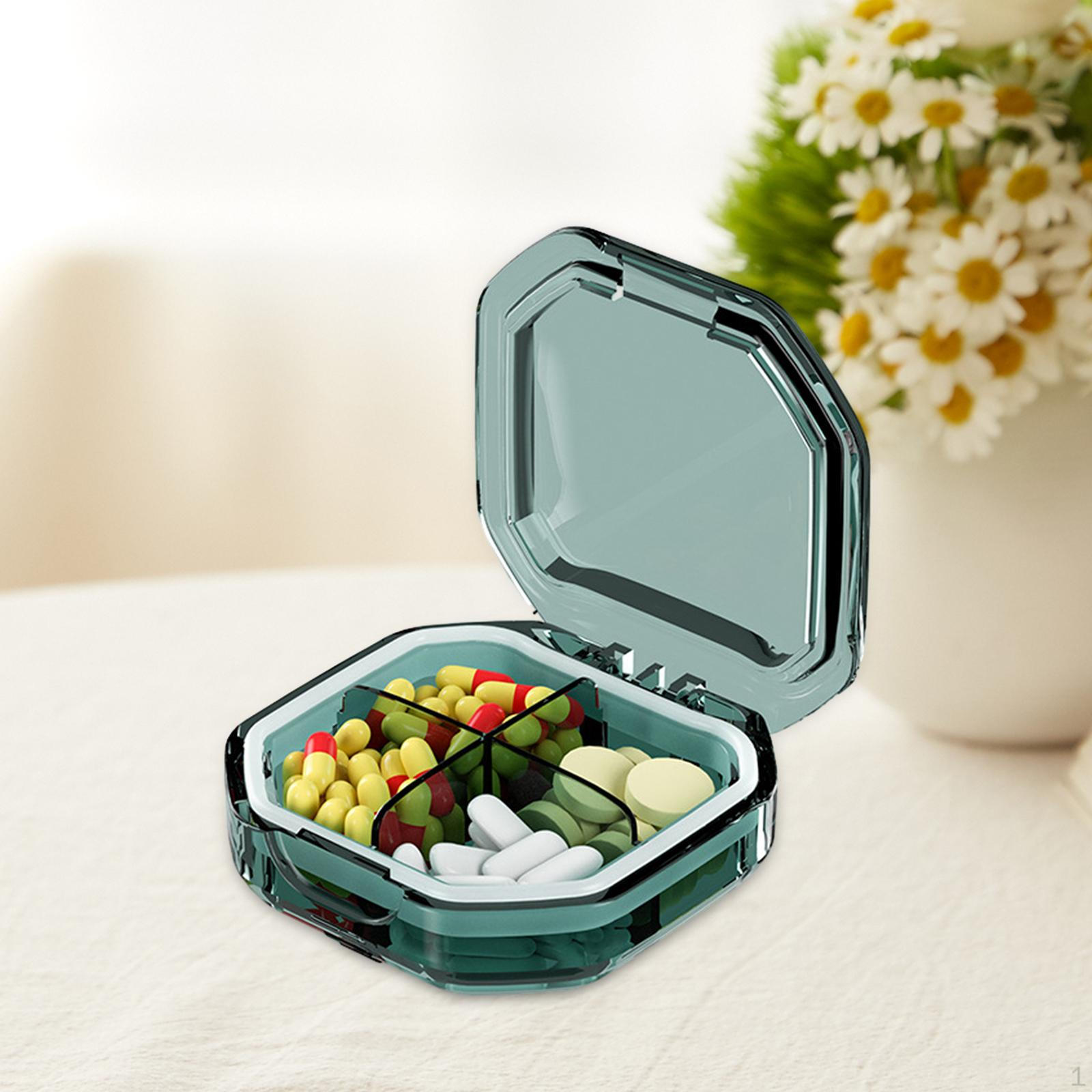 

Коробка, небольшой контейнер с отделениями, легкий, портативный, водонепроницаемый, дорожный органайзер для сумки Green Sqaure