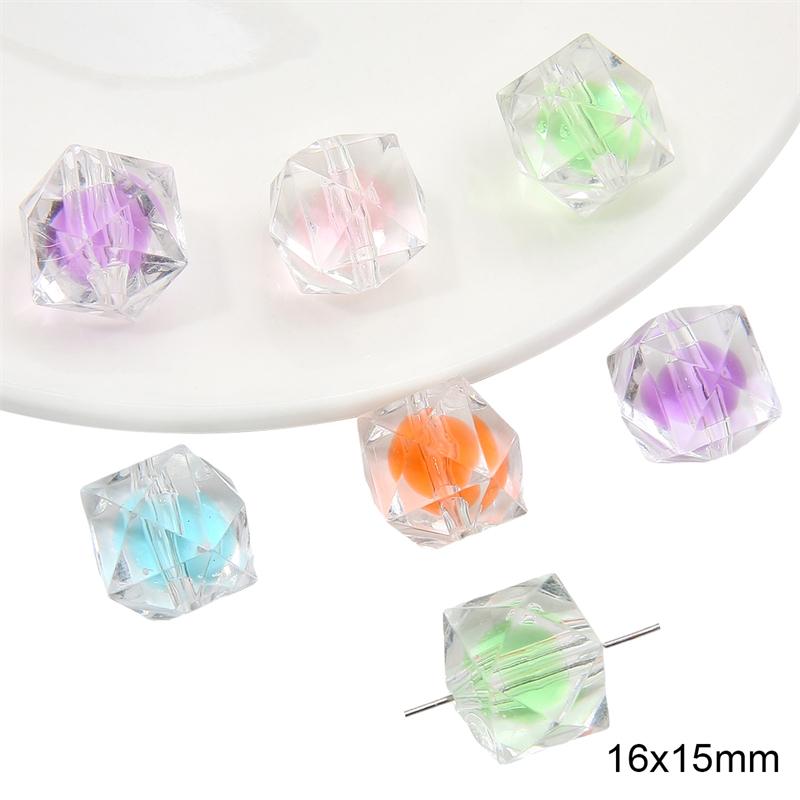 Acrylic Candy Beads Loose Spacer Beads for DIY Jewelry 10pcs