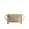 Autumn and winter small fragrant style versatile woven bag simple casual shoulder envelope bag fashionable commuter flip sheepskin bag women