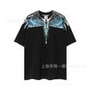 Summer Men's and Women's Same Fashion Trend T-shirt Personalized Trend Wing Printing Comfortable and Simple