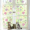 Plants and flowers glass window decoration stickers pvc static stickers warm decoration colorful flowers