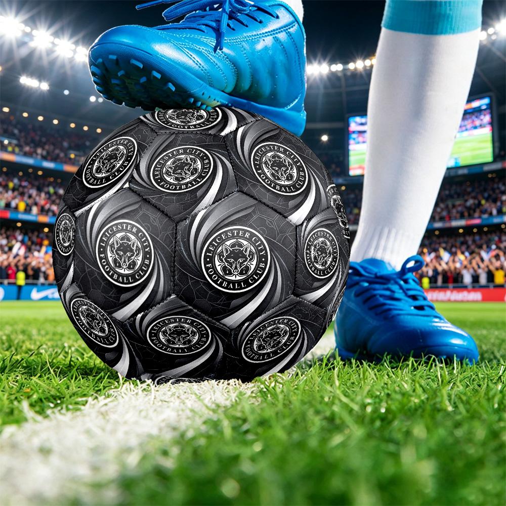 Leicester City FootballPrinted Size 5 Soccer Botball, Anti Slip Adult Match Football Souvenir for Football Fans