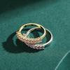 Romantic Pink Cubic Zirconia Ring Real 925 Sterling Silver Luxury Dazzling Finger Rings For Women Wedding Jewelry Anel