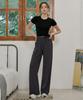 Sculp Pig Soft Relaxed Fit Wide Pants Charcoal (Basic/Long)