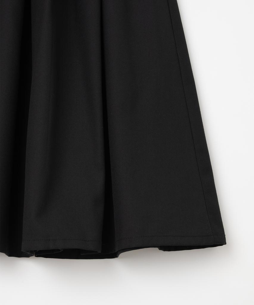 Milo Woman Belt Pocket Midi Skirt [Black]