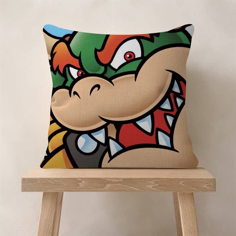 Super Cute Style M-MarioS Maple Design Cushion Cover Happy Autumn Harvest Decor Holiday Decorati Pillow Cover