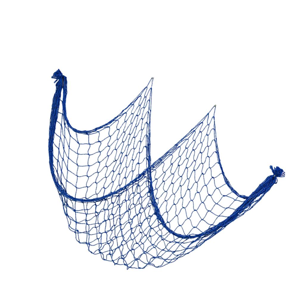 Coastal Charm Cotton Fishing Net Decoration Sea Inspired Wall Art for Living Room and Bedroom 59x79in