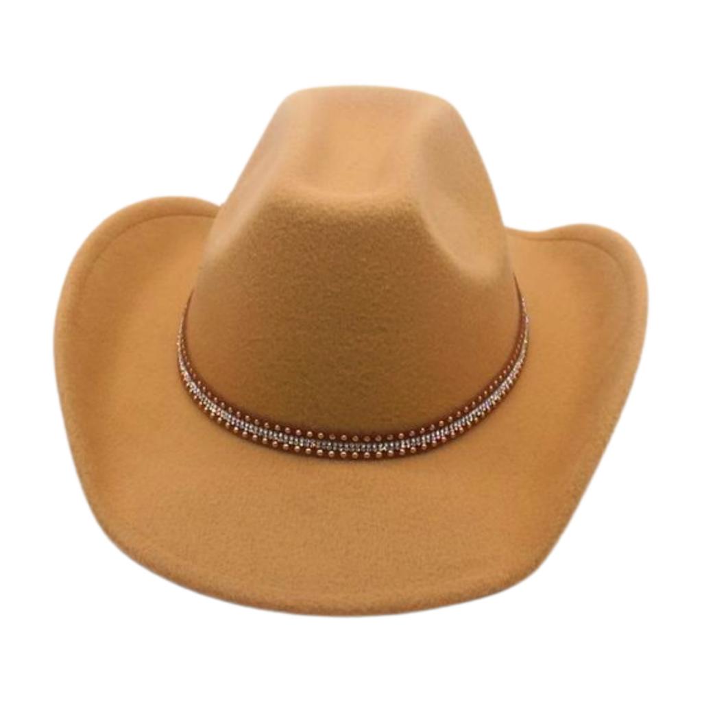 Premium Middle Diamond Accessory Hat Cowboy Hat British Style Jazz Hat Men And Women