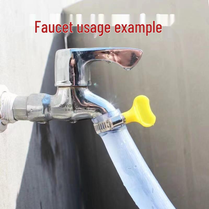 Elastic Hoop Handle Hose Clamp - Hand-Tightened Water Pipe Clip