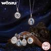 WOSTU 925 Sterling Silver Jesus Virgin Mary Pendant Charm The Hand of Fatima Bead Fit Bracelet Necklace DIY Prayer Family Gift