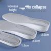 Universal Invisible Height-Boosting Insoles: Odor-Resistant, Breathable, Non-Collapsing, Super Soft for Men & Women, Ideal for Sports & Training