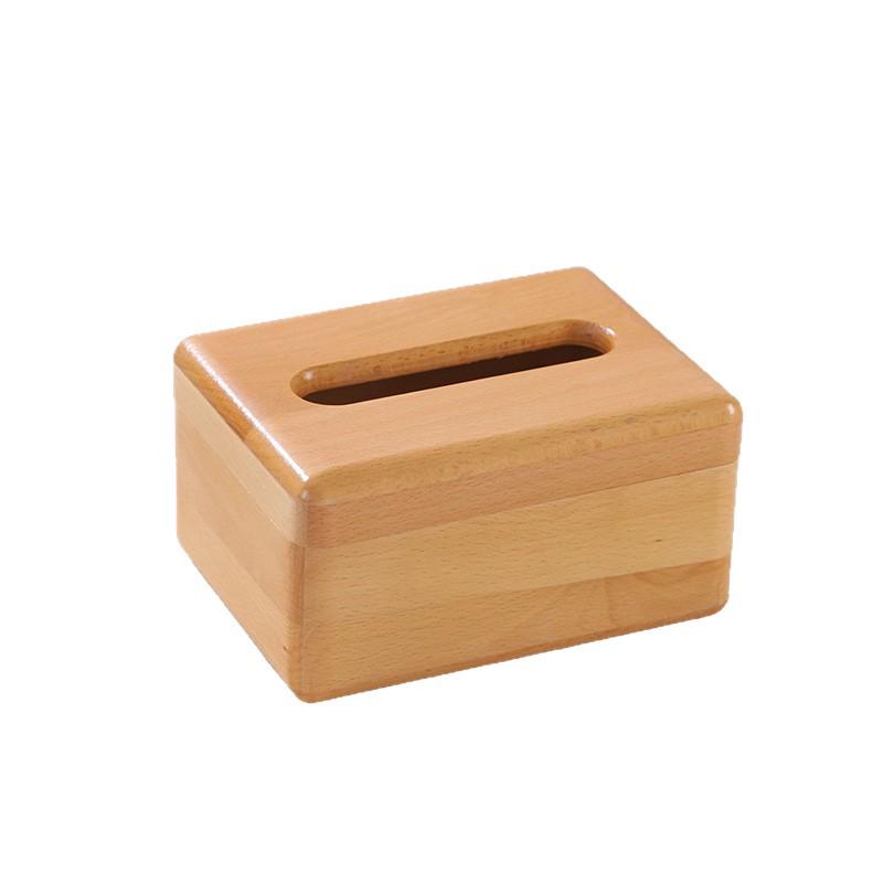 Schwarznuss-Holz-Taschentuchbox mit Deckel - Staubdicht, Schlichtes Design für Zuhause oder Büro