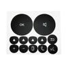 For Mercedes-Benz W221 W222 2006-2009 Car Steering Wheel Black Button Repair Sticker Interior Accessories