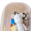 Fluid Bear Keychain DIY Graffiti Painting Violent Bear Models Keychain for Children Fluid Bear, Paint, Pen, Box