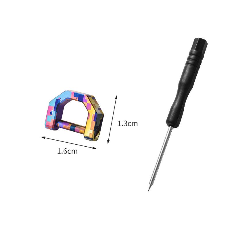 Aliaj de Titan Inel D Cataramă Potcoavă Breloc Universal