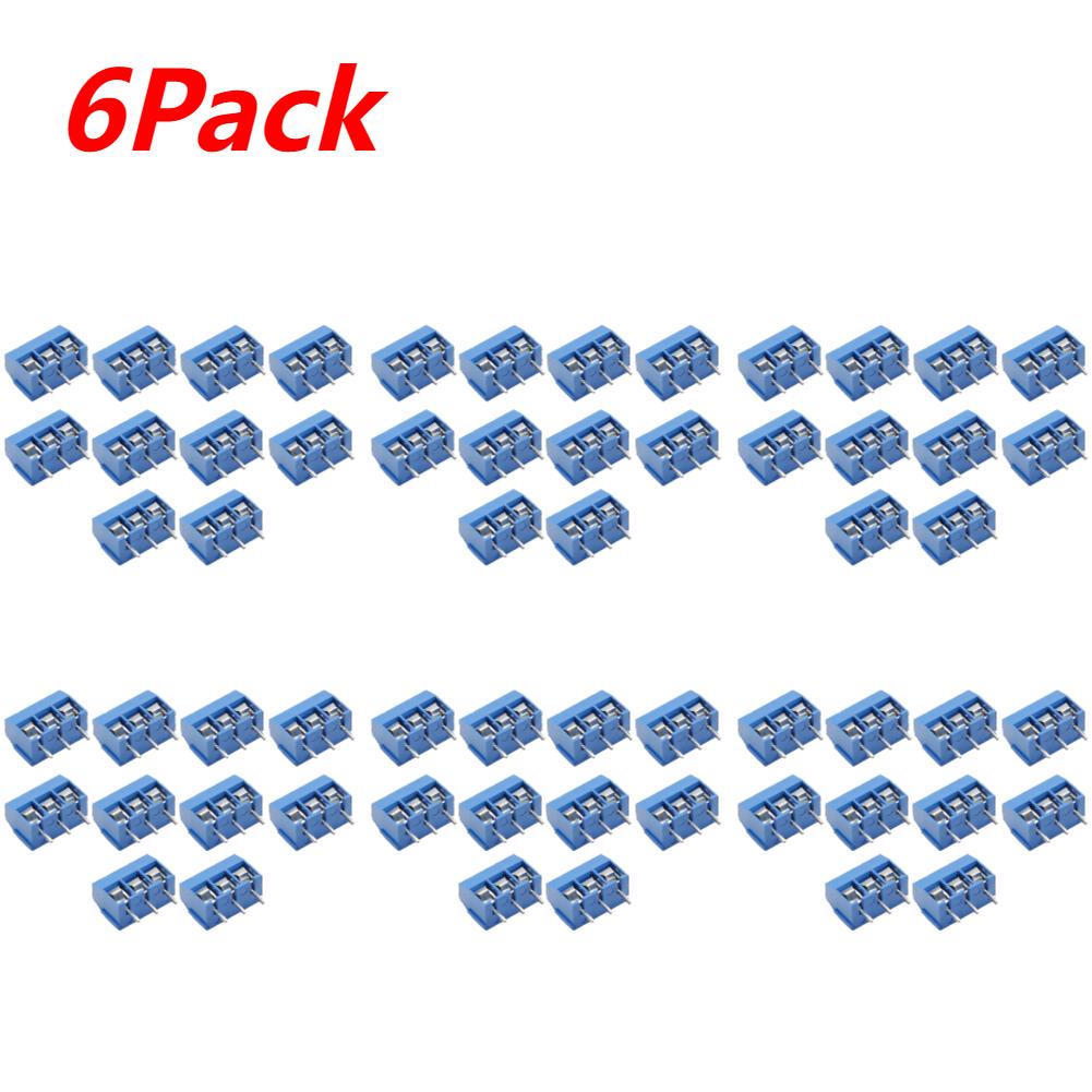10-100PCS KF301 2P/3P PCB Terminal Block Connector Blue Green PCB Screw Terminal Block Connector Assortment Kit for Arduino