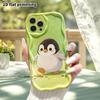 Phone Case: 2D Flat, Suitable for iPhone 18 17 16 15 14 13 12 Pro Protective Case, Little Penguin Illustration, Perfect Christmas and Halloween Holida