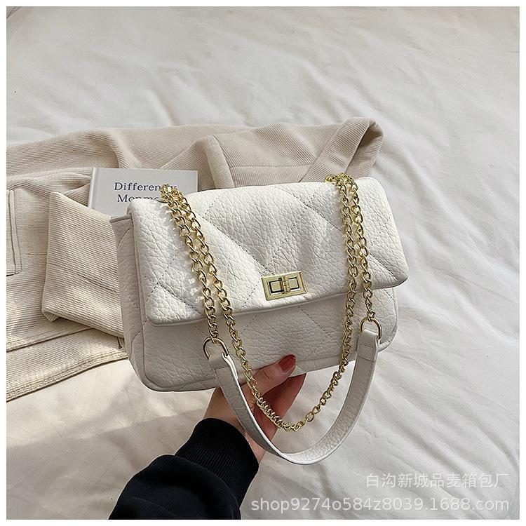 Fashion Temperament Chain Small Bag Women's 2025 New Explosive Versatile Crossbody Bag Popular Foreign Style Commuter Shoulder Bag