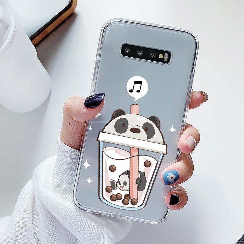 

Bumper Soft Case For Samsung Galaxy S10 S10E S 10 Plus Cover TPU Cartoon Pattern Flower Smile Face Fundas For Samsung S10+ Coque Samsung S10