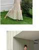 French-Style Summer Chiffon Halter Neck Dress with Embroidered A-Line Skirt