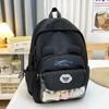 Schoolbag New Cartoon Cute Junior High School Student Backpack Female Japanese Small Fresh Solid Color Campus Schoolbag Travel Backpack