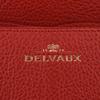 DELVAUX Mutan Shoulder Bag Outlet Red Calfskin Women Used