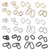 2 Pcs/Set Oval Rings Buckle Spring Oval Rings Spring Keyring Buckles Metal Oval Rings for Bag Purses Belts Keychain