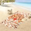 Name Custom Capybara Cartoon Print Beach Towel, Large Soft Quick Dry Towel for Beach Camping Swimming