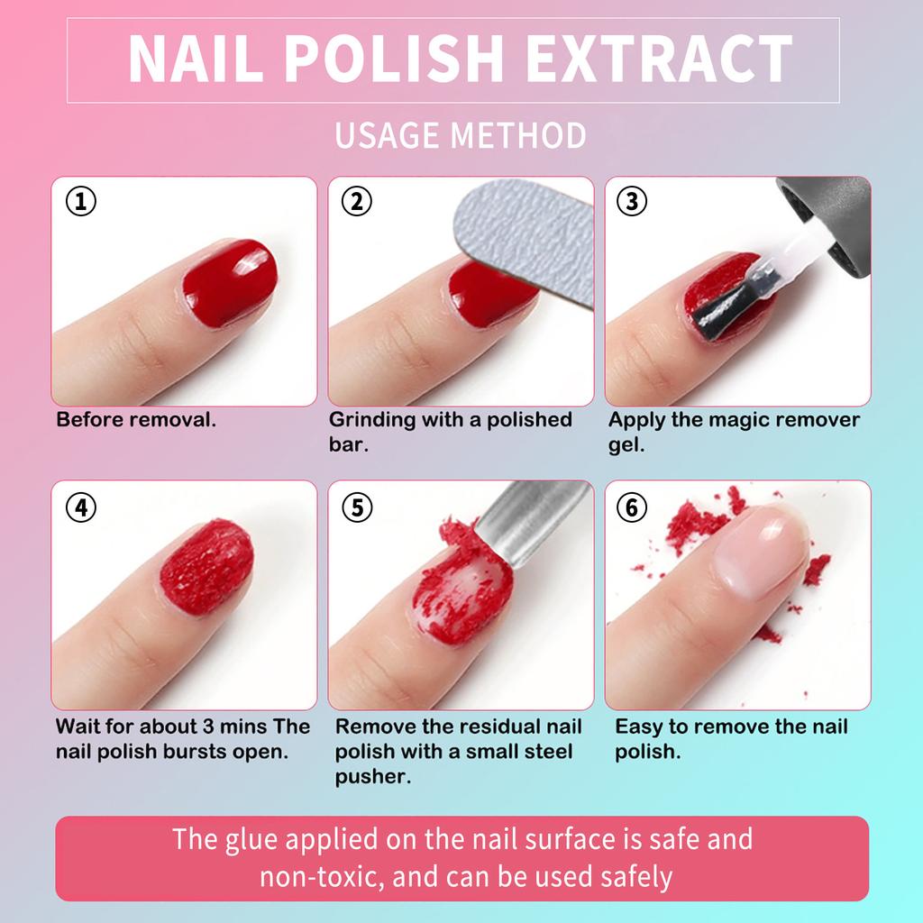 Magic Nail Gel Fast Remover Nail Polish Cleaner Degreaser Dissolve Liquid Functional Manicure Accessories Nail Art Tools