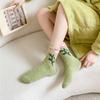 6Pairs Flower Coral Fleece Socks Thickened Warm Socks Women Soft Floor Plush Socks  Winter