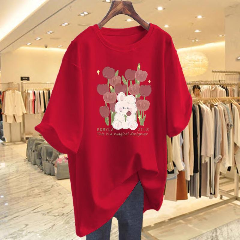 

Женская летняя футболка с круглым вырезом, принтом, свободного кроя, с коротким рукавом XL