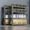 Black 4-Tier Heavy-Duty Storage Shelving Unit