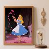 Diamond Art Painting Kit 5D Alice Heart Drops Diamond Painting Dot Art Kit Home Wall Decor