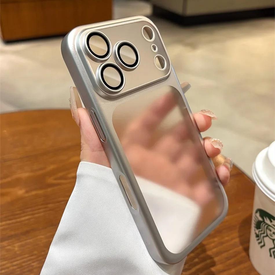 Luksusowe Pokrowiec Ultra Cienki z Matowego Twardego PC z Powłoką Galwaniczną dla iPhone 17 Air 16 15 14 13 12 Pro Max Ochrona Aparatu Matowe Odporne na Wstrząsy Pokrowiec