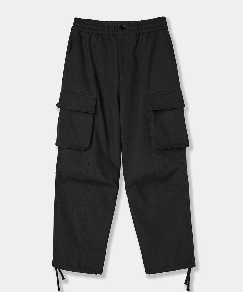 Aepeuteopeulei Wide Military Cargo Pants Black