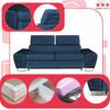 Sofa Couch Bosso Living Room Family Furniture Navy Blue Reg Headrest