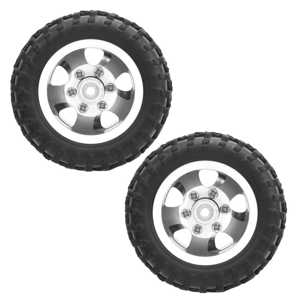 2pcs 52mm Aluminum Alloy Rr Tire Replacement Parts Fit for WPL D12 1/10 RC Truck (009)