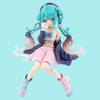 Hatsune Miku Anime Figure Pink Sakura Sitting Position PVC Action Figure Model Toy Decoration Collect Gifts